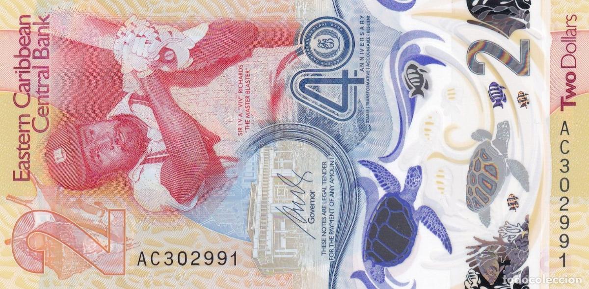 International Banknotes: CRBX2925 BILLETE EASTERN CARIBE 2 DOLARES SIN CIRCULAR