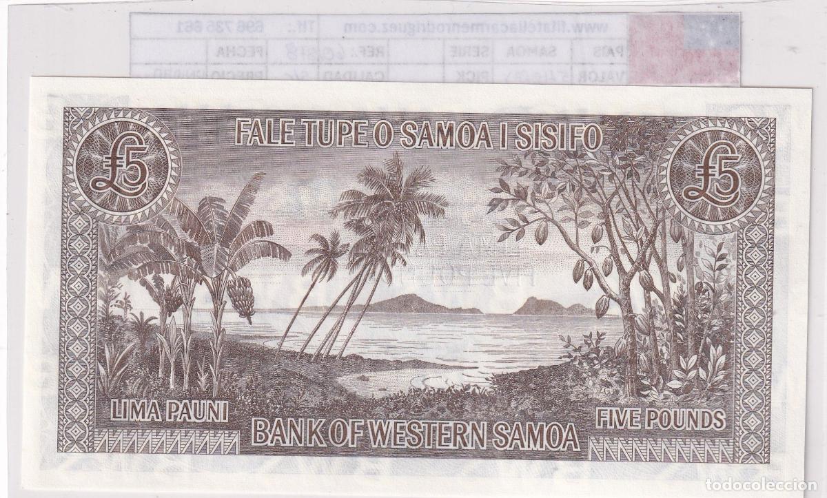 Billetes extranjeros: CRBX3165 BILLETE SAMOA 5 LIBRAS SIN CIRCULAR - Foto 2