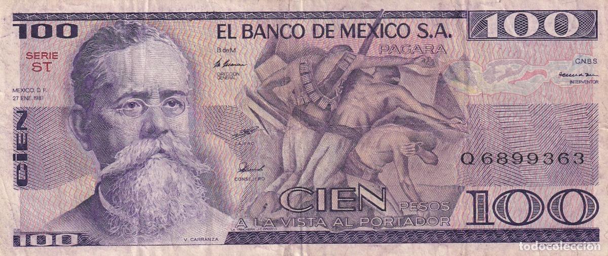 Billetes extranjeros: CRBX2092 BILLETE MEXICO 100 PESOS 1981 BC
