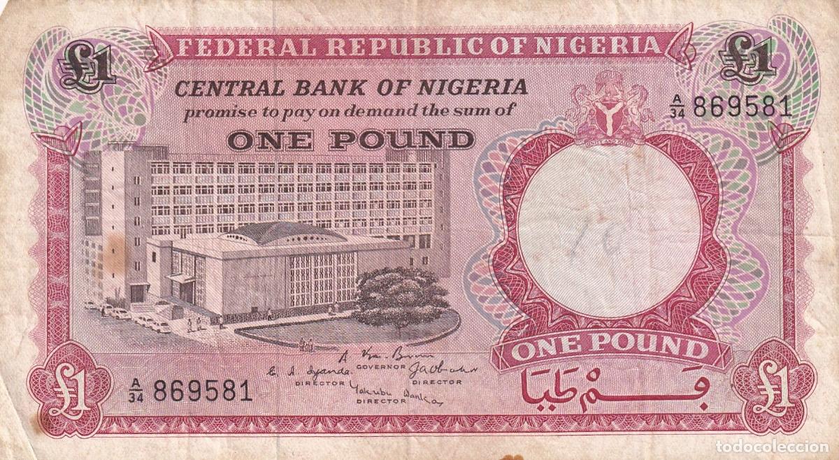 Billetes extranjeros: CRBX2123 BILLETE NIGERIA 1 POUND USADO