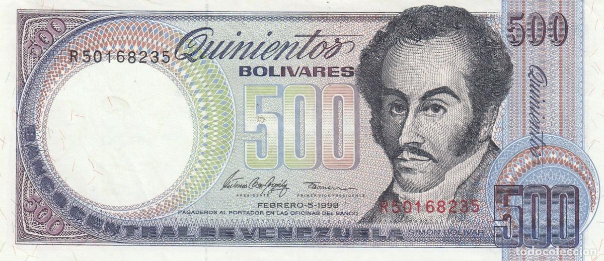 Billetes extranjeros: CRBX2381 BILLETE VENEZUELA 500 BOLIVARES 1998 MBC