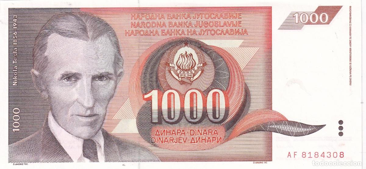 Billetes extranjeros: CRBX2410 BILLETE YUGOSLAVIA 1000 DINARAS 1990 SIN CIRCULAR