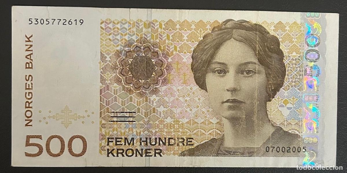 Billets internationaux: CRBX2576 BILLETE NORUEGA 500 KRONER MBC