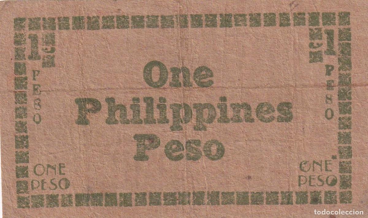 Billets internationaux: CRBX2608 BILLETE FILIPINAS 1 PESO 1944 MC