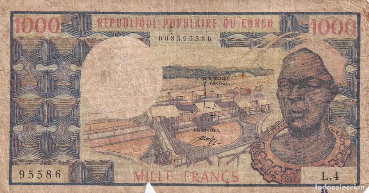 International Banknotes: CRBX2648 BILLETE CONGO 1000 FRANCOS MC