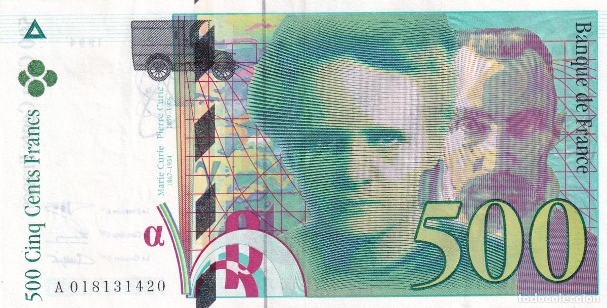 International Banknotes: CRBX2653 BILLETE FRANCIA 500 FRANCOS 1994 MBC+ SERIE A