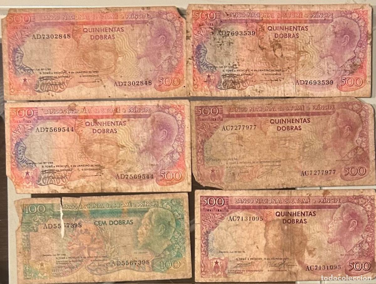 International Banknotes: CRBX2658 LOTE 6 BILLETES STO TOHME Y PRINCIPE VER FOTO