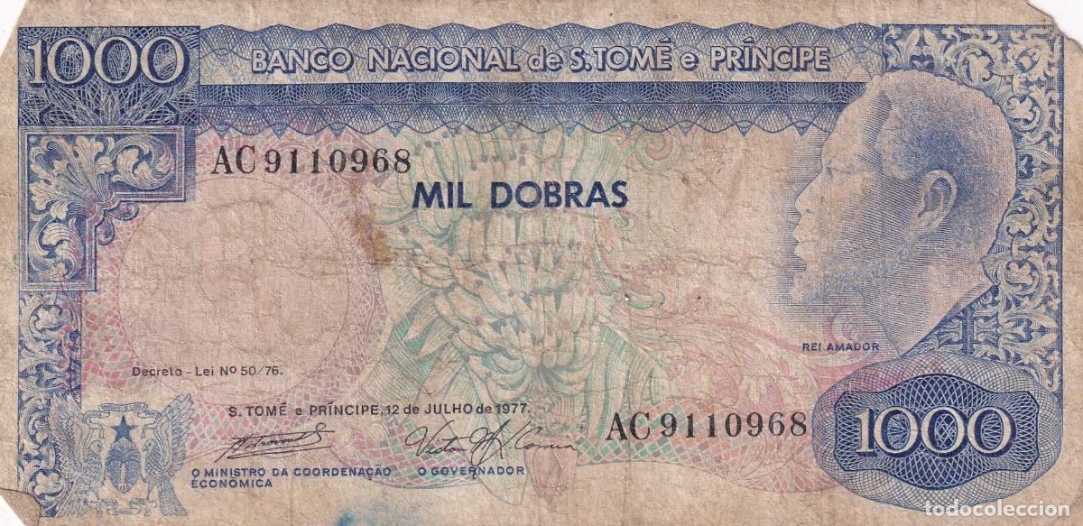 International Banknotes: CRBX2659 BILLETE STO. THOME Y PRINCIPE 1000 DOBRAS 1977 SERIE AC MC