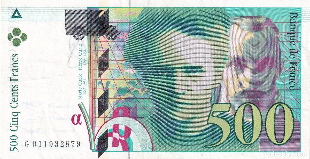 International Banknotes: CRBX2665 BILLETE FRANCIA 500 FRANCOS 1994 MBC+ SERIE G