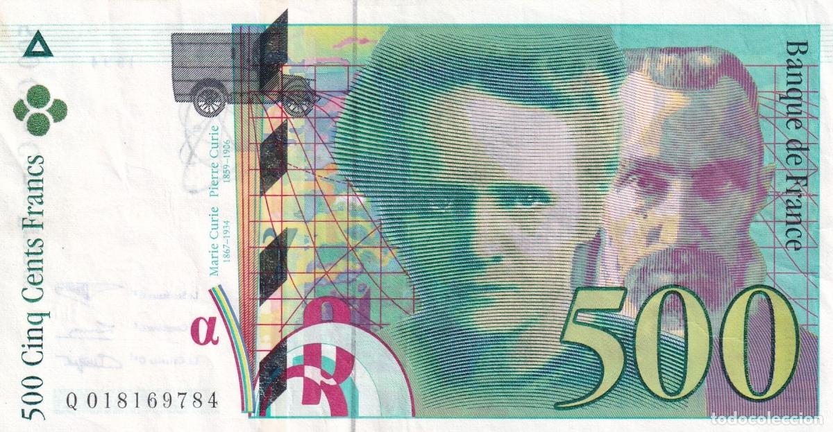 International Banknotes: CRBX2672 BILLETE FRANCIA 500 FRANCOS 1994 MBC+ SERIE Q