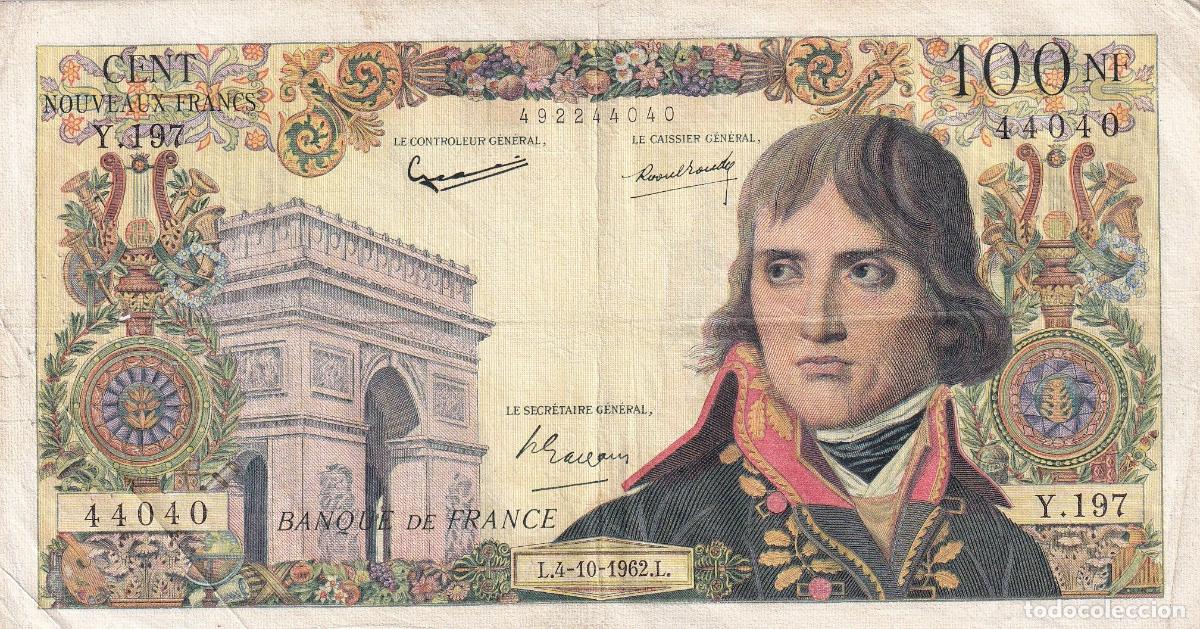 Billets internationaux: CRBX2719 BILLETE FRANCIA 100 NUEVOS FRANCOS 1962 MBC+