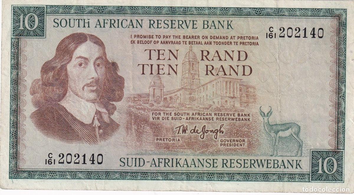Billets internationaux: CRBX2769 BILELTE SUDAFRICA 10 RAND 1966-76 SERIE C MBC