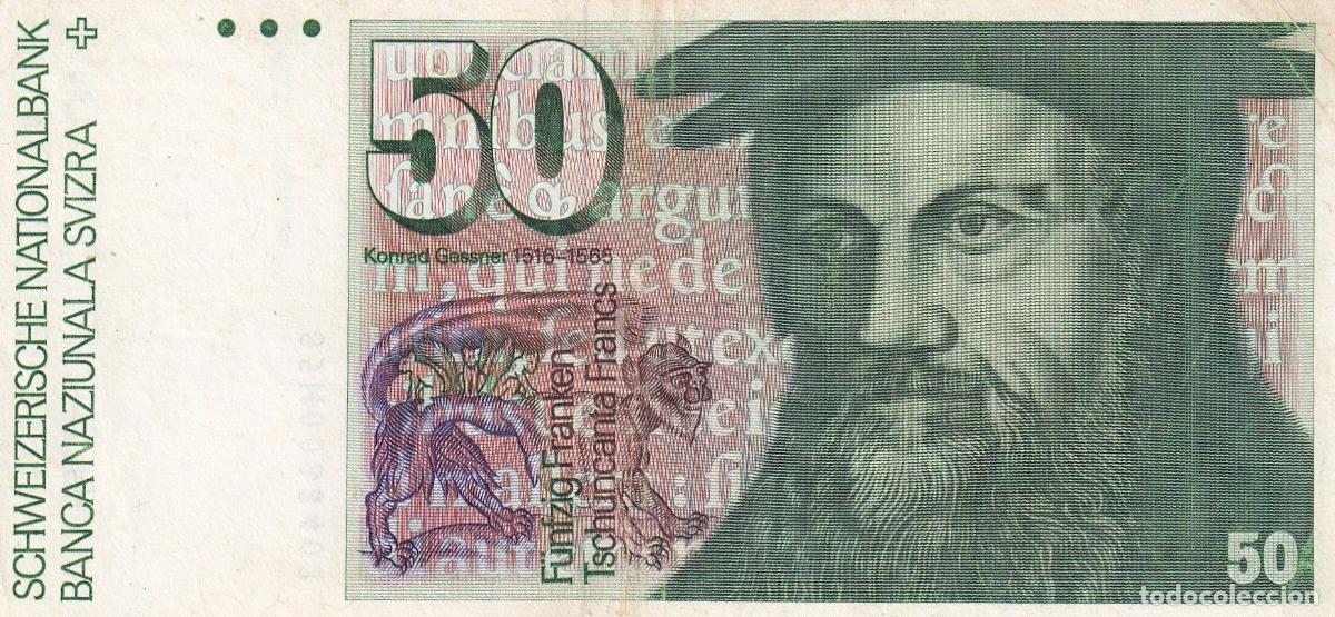 Billets internationaux: CRBX2797 BILLETE SUIZA 50 FRANCOS 1988-98 SERIE H EBC+