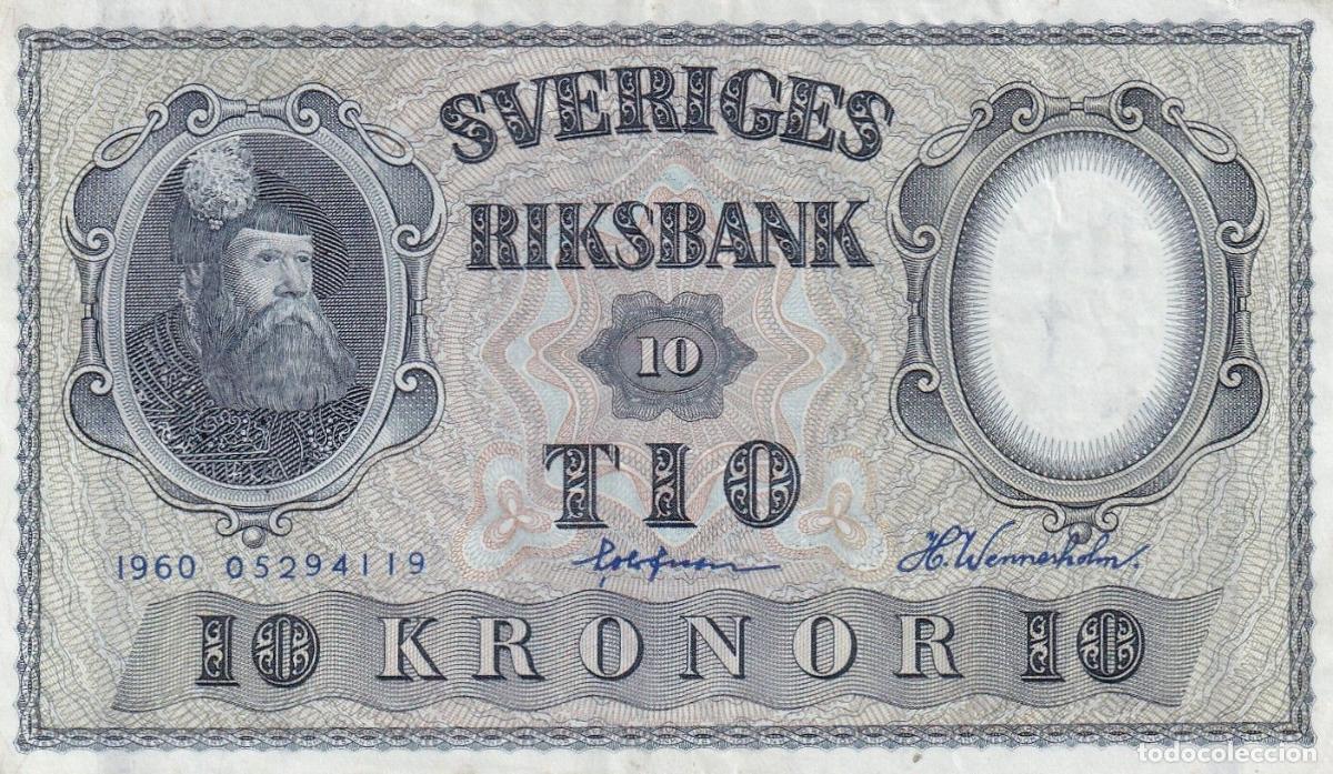 Billets internationaux: CRBX2805 BILLETE SUECIA 10 KRONOR 1960 EBC
