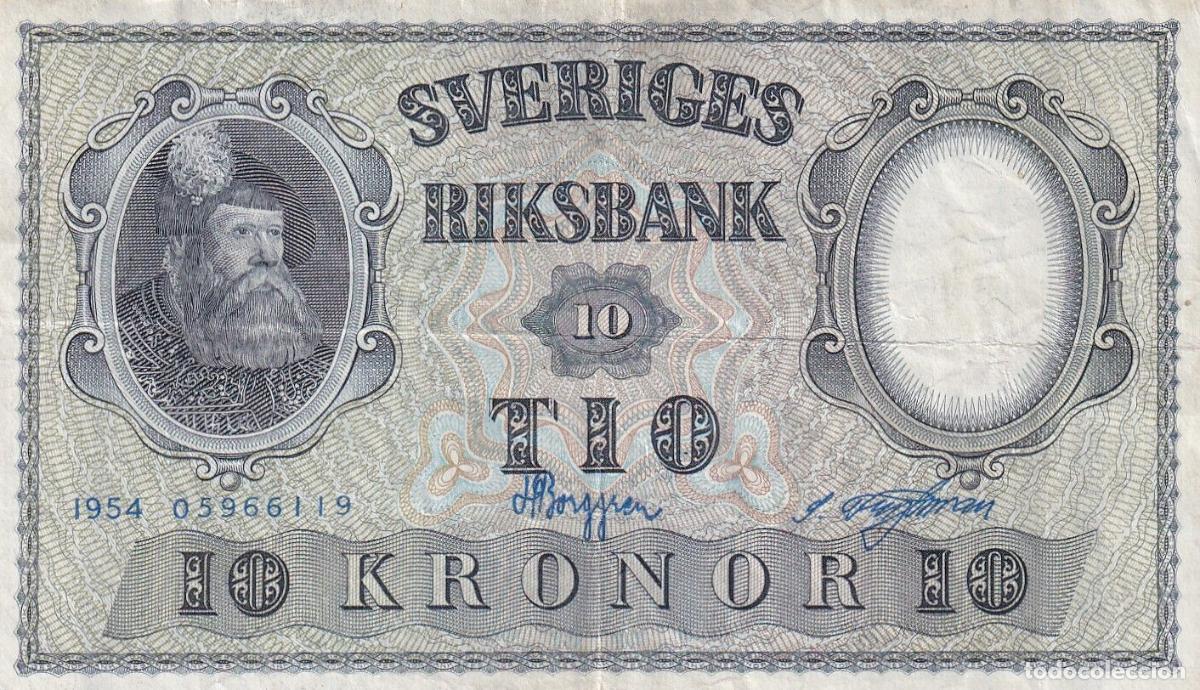 Billets internationaux: CRBX2808 BILLETE SUECIA 10 KRONOR 1954 BC