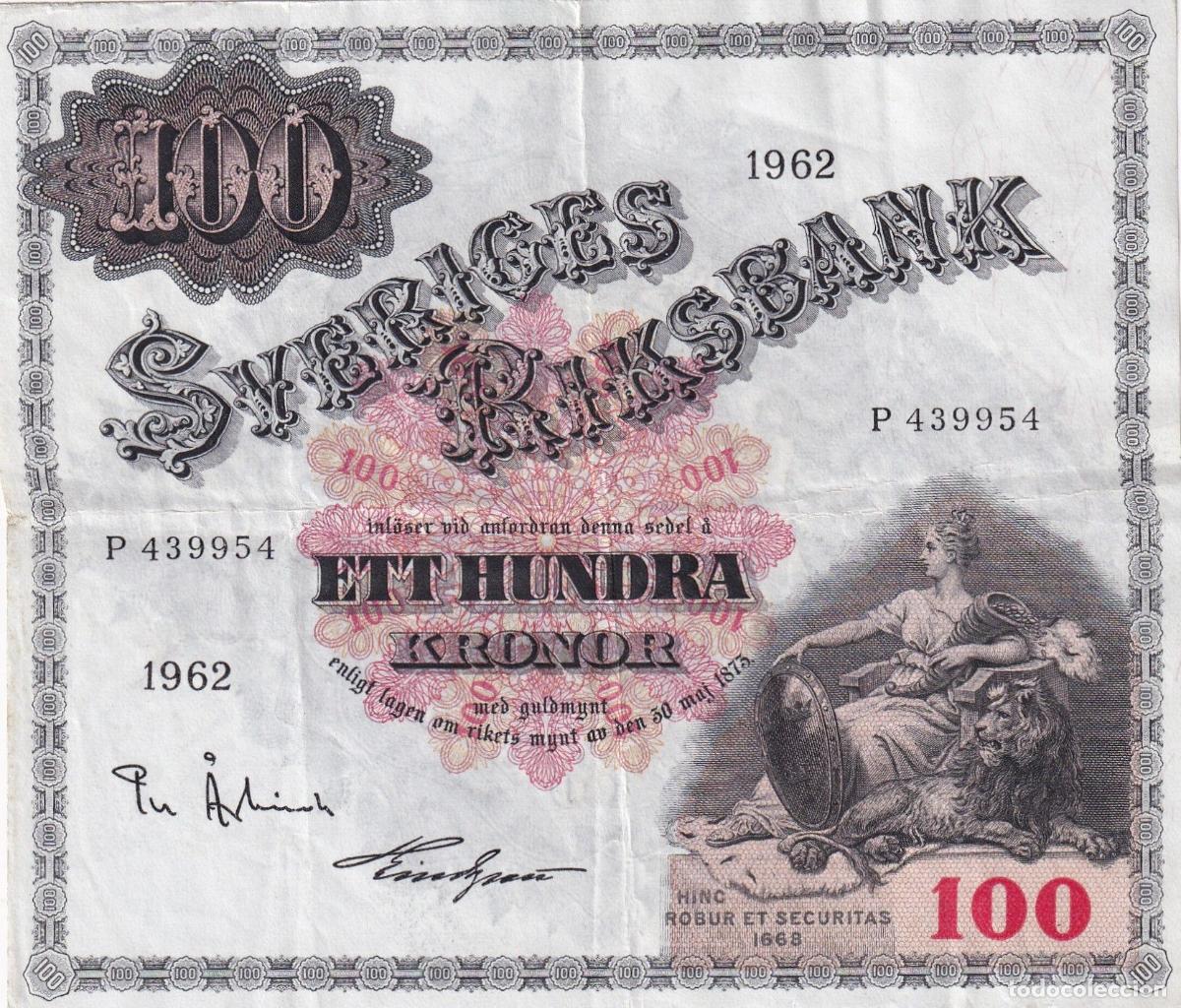 Billetes extranjeros: CRBX2816 BILLETE SUECIA 100 KRONOR 1962 SERIE P MBC+