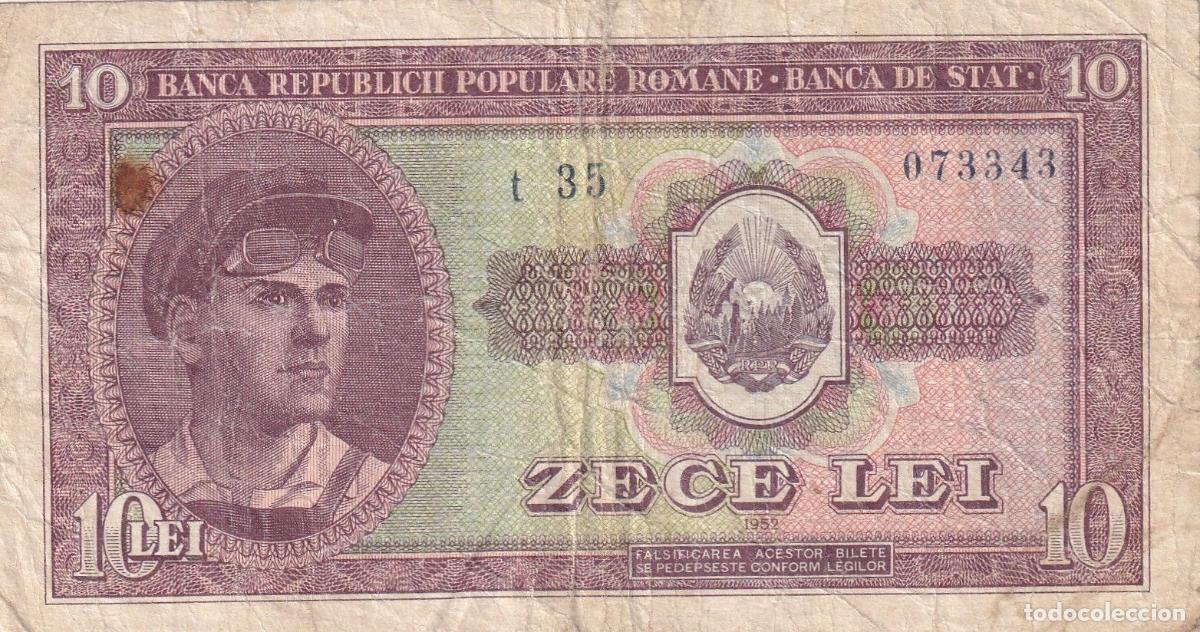 Billetes extranjeros: CRBX2839 BILLETE RUMANIA 10 LEI 1952 BC