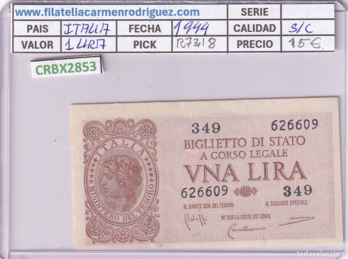 Banconote internazionali: CRBX2853 BILLETE ITALIA 1 LIRA 1944 SIN CIRCULAR