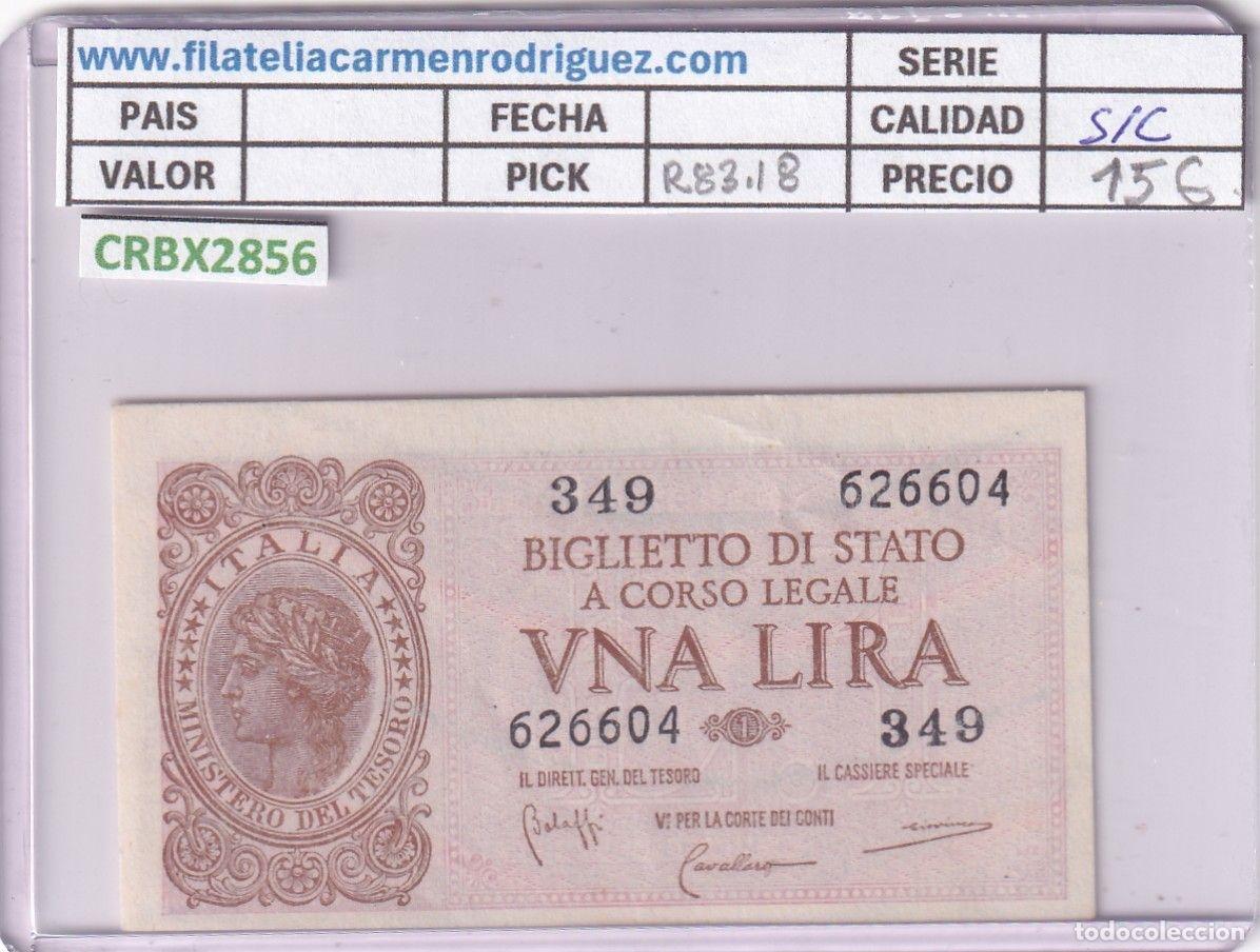 Banconote internazionali: CRBX2856 BILLETE ITALIA 1 LIRA 1944 SIN CIRCULAR