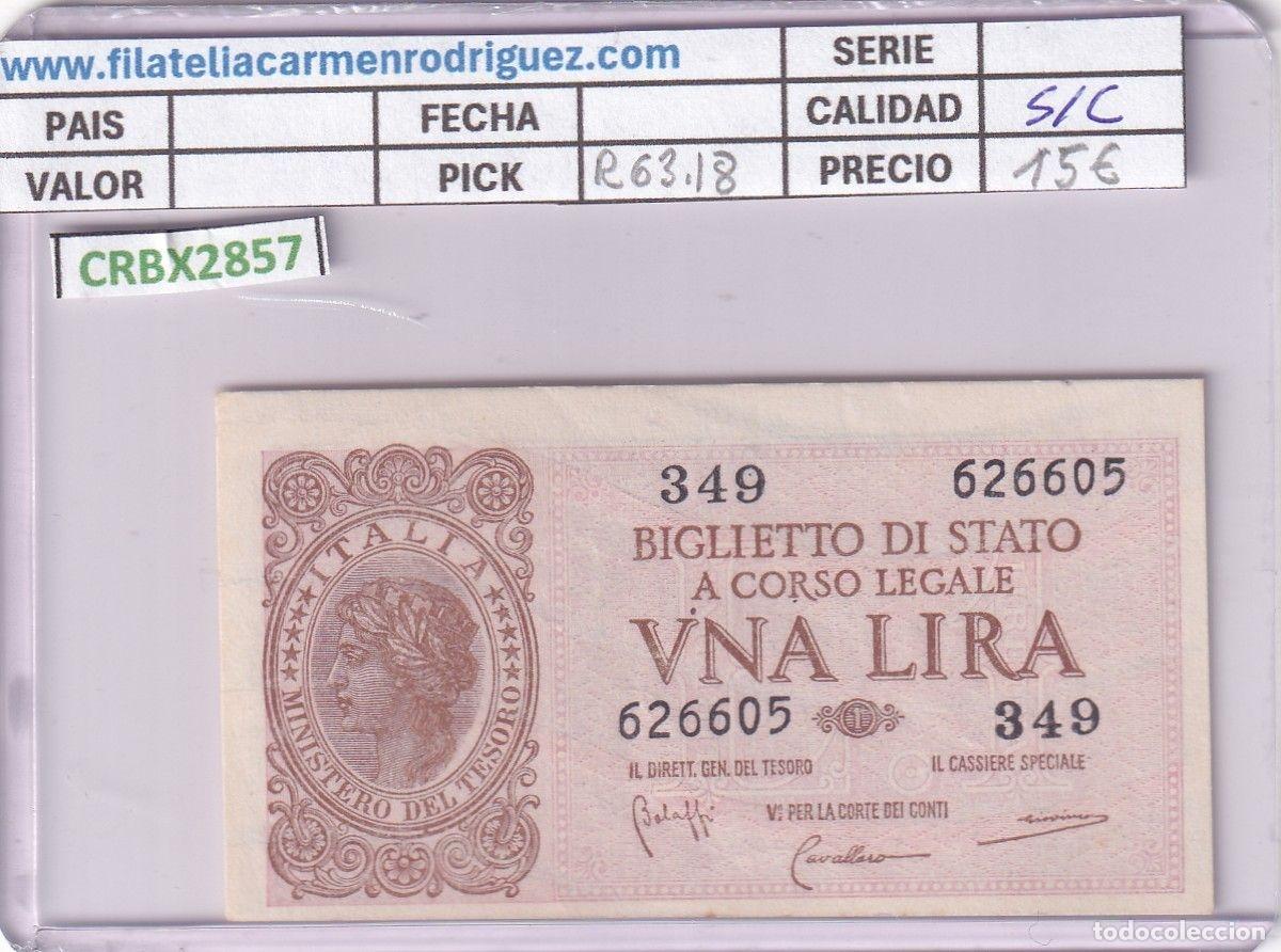 Banconote internazionali: CRBX2857 BILLETE ITALIA 1 LIRA 1944 SIN CIRCULAR