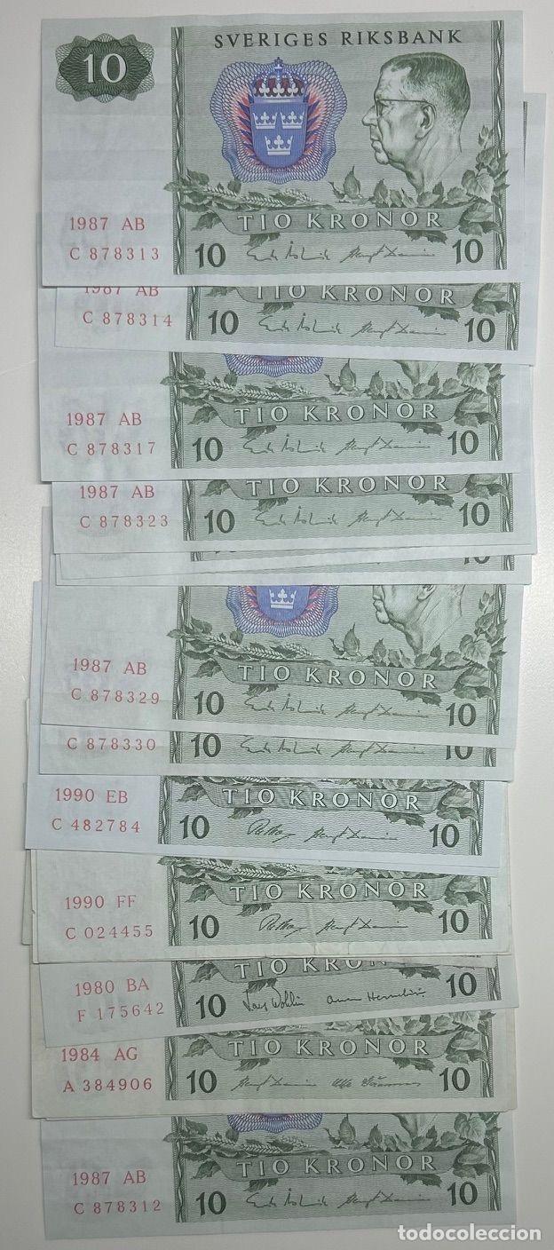 Internationale Banknoten: CRBX2770 LOTE 17 BILLETES SUECIA 10 KRONOR DIFERENTES FECHAS Y CALIDADES