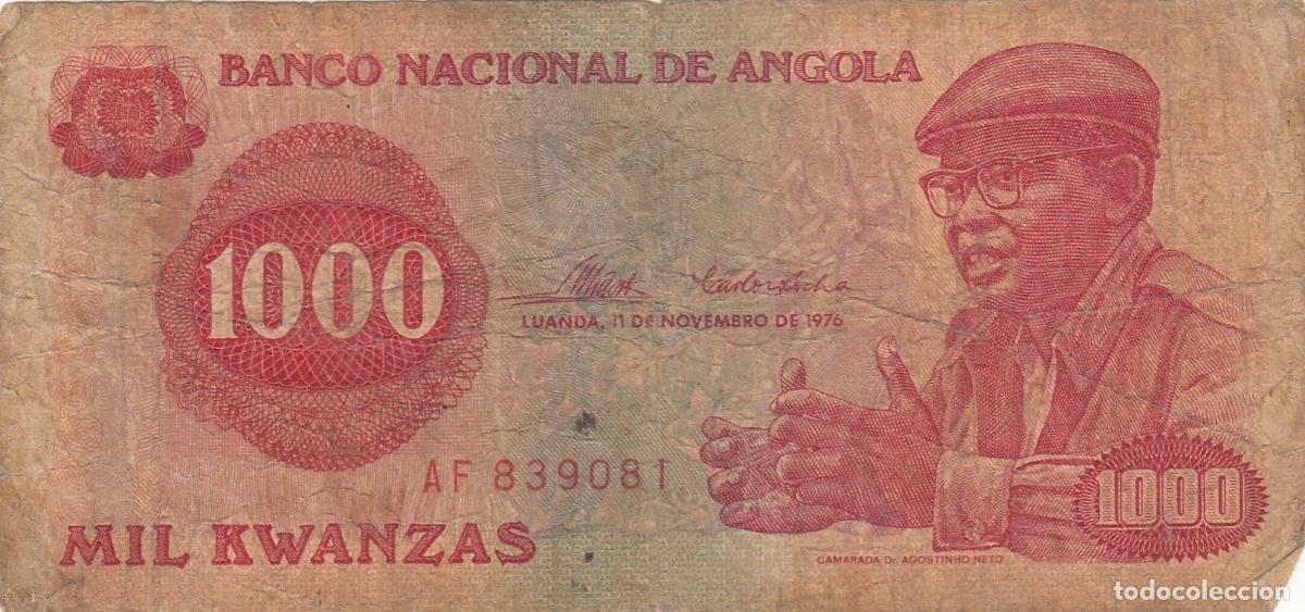 Internationale Banknoten: CRBX0018 BILLETE ANGOLA 1000 KWANZAS 1976 BC