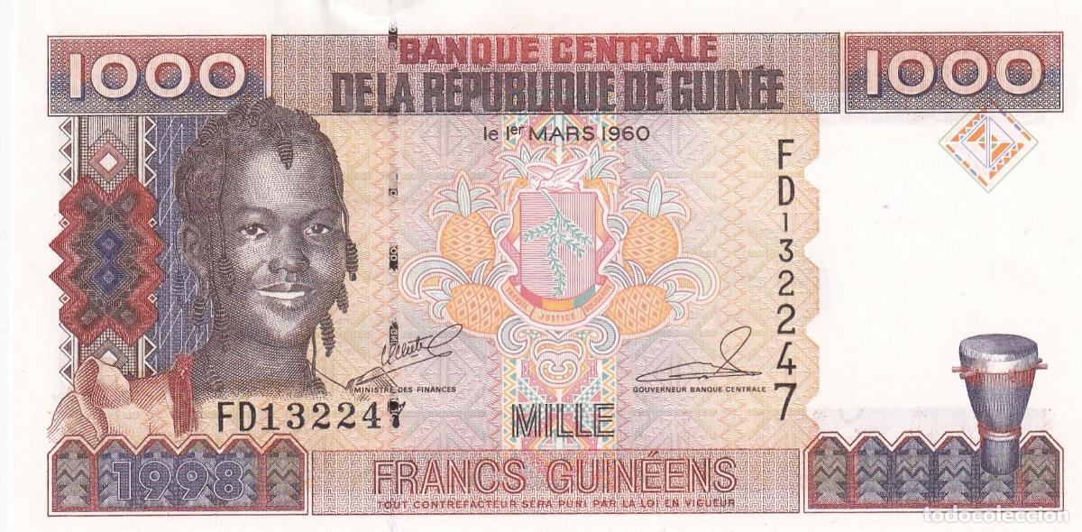 Banconote internazionali: CRBX2894 BILLETE GUINEA 1000 FRANCOS 1960 SIN CIRCULAR