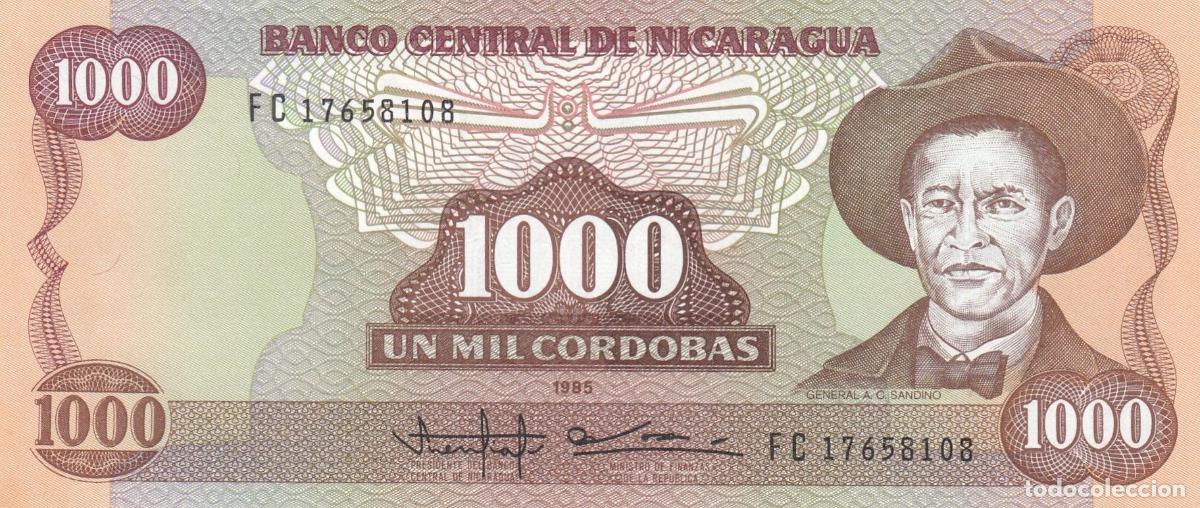 International Banknotes: CRBX3066 BILLETE NICARAGUA 1000 CORDOBAS 1985 SIN CIRCULAR