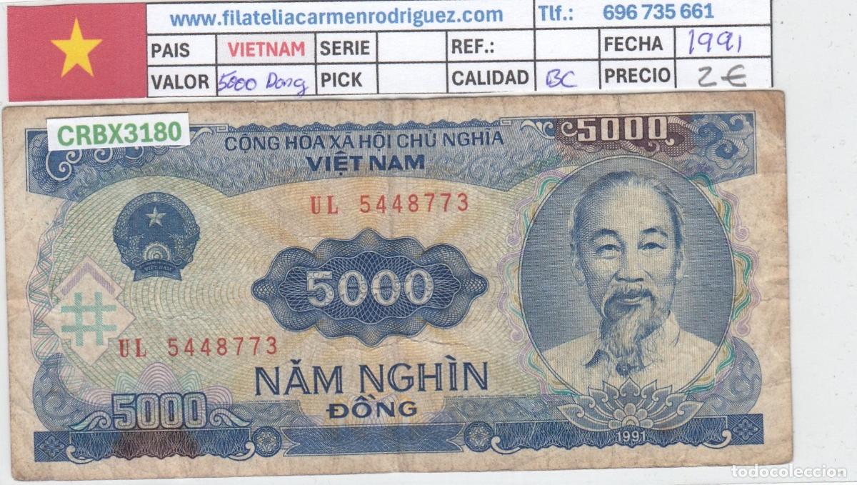 Internationale Banknoten: CRBX3180 BILLETE VIETNAM 5000 DONG 1991 BC