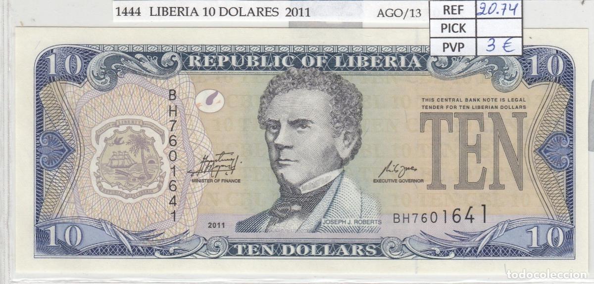 Billets internationaux: CRJ1444 BILLETE LIBERIA 10 DOLARES 2011 P-27g SIN CIRCULAR