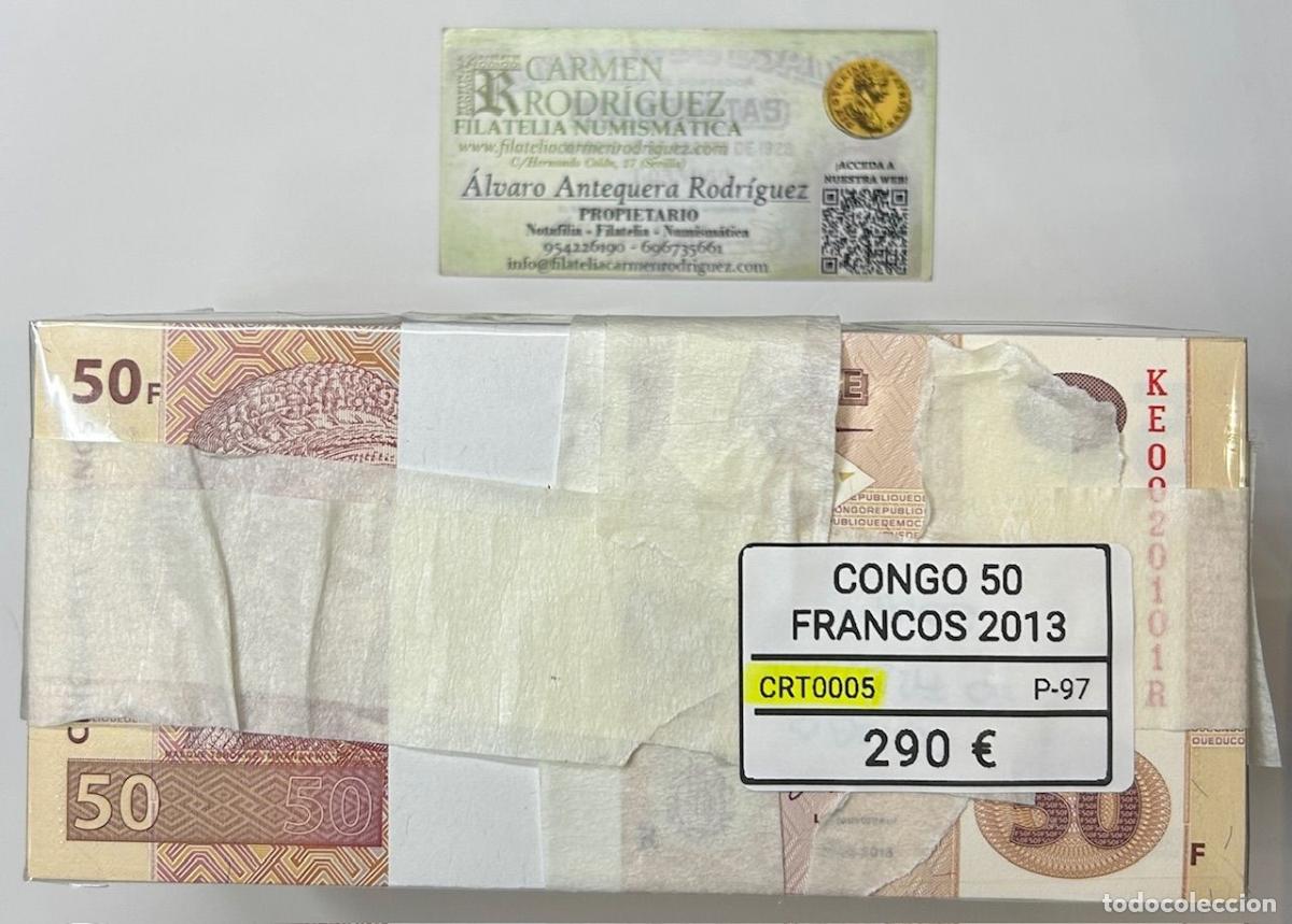 Banconote internazionali: CRT0005 TACO 1000 BILLETES CONGO 50 FRANCOS 2013 P-97
