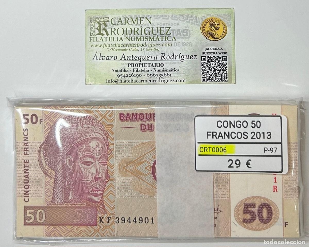 Banconote internazionali: CRT0006 TACO 100 BILLETES CONGO 50 FRANCOS 2013 P-97