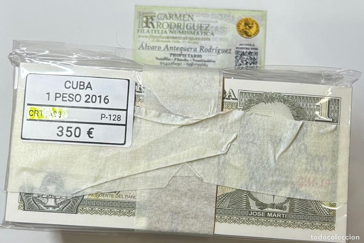 Banconote internazionali: CRT0008 TACO 1000 BILLETES CUBA 1 PESO 2016 P-128
