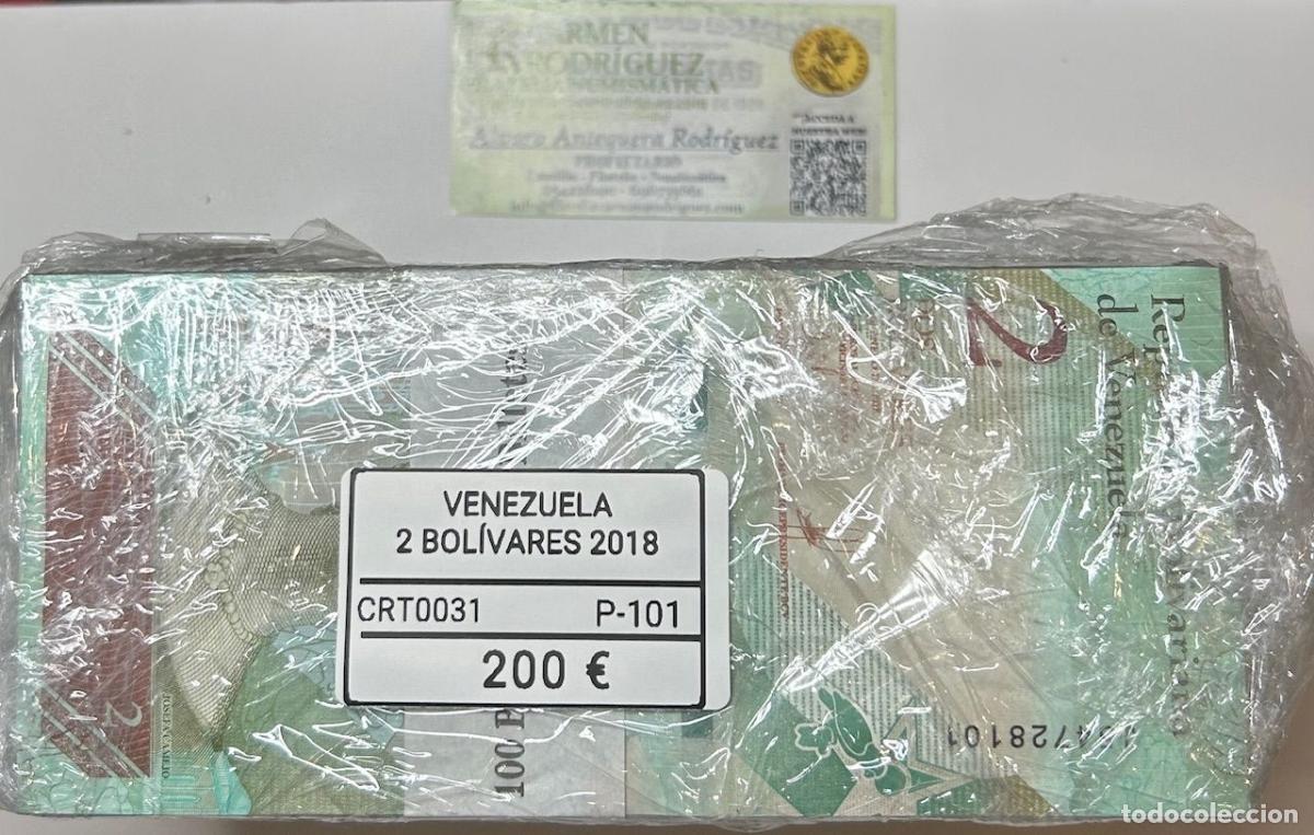Banconote internazionali: CRT0031 TACO 1000 BILLETES VENEZUELA 2 BOLIVARES 2018 P-101