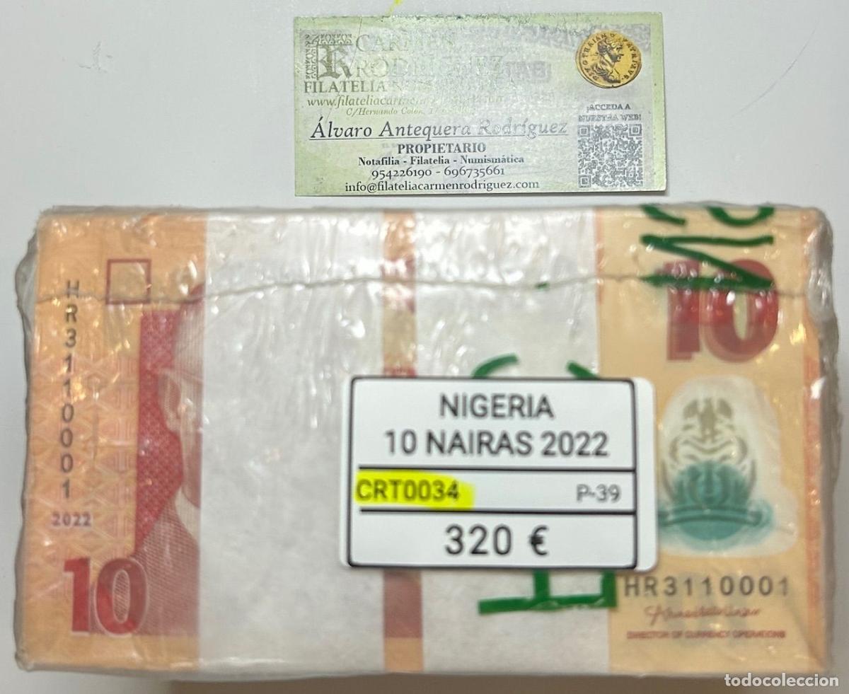 Banconote internazionali: CRT0034 TACO 1000 BILLETES NIGERIA 10 NAIRAS 2022 P-39