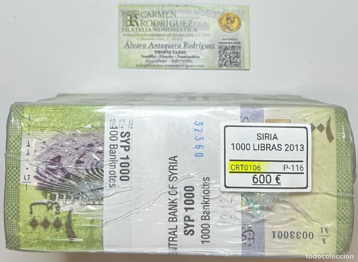 Internationale Banknoten: CRT0106 TACO 1000 BILLETES SIRIA 1000 LIBRAS SIRIAS 2013 P-116