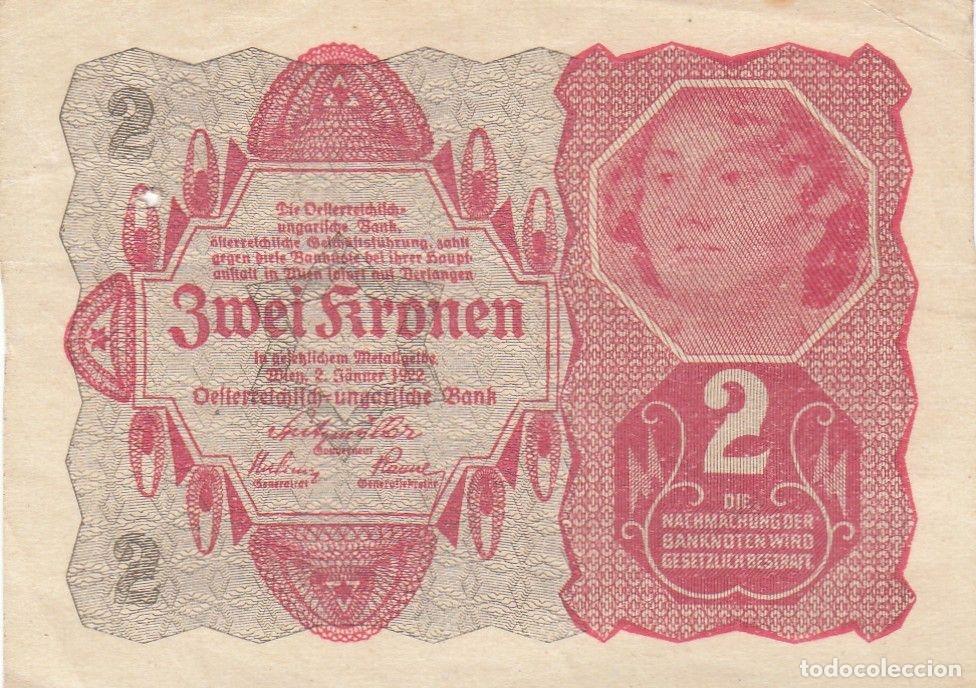 Billetes extranjeros: CRBX0001 BILLETE AUSTRIA 1922 2 KRONEN MBC