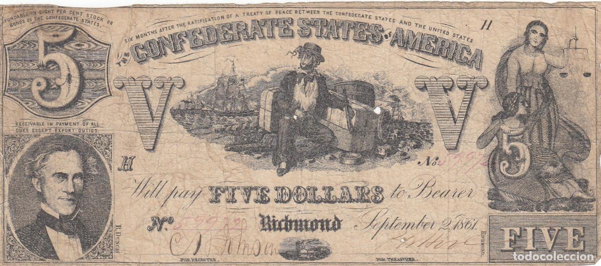 Banconote internazionali: CRBX0113 BILLETE EEUU 5 DOLARES 1861 BC 80