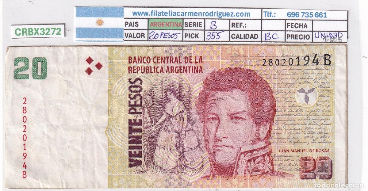 International Banknotes: CRBX3272 BILLETE ARGENTINA 20 PESOS P-355 BC