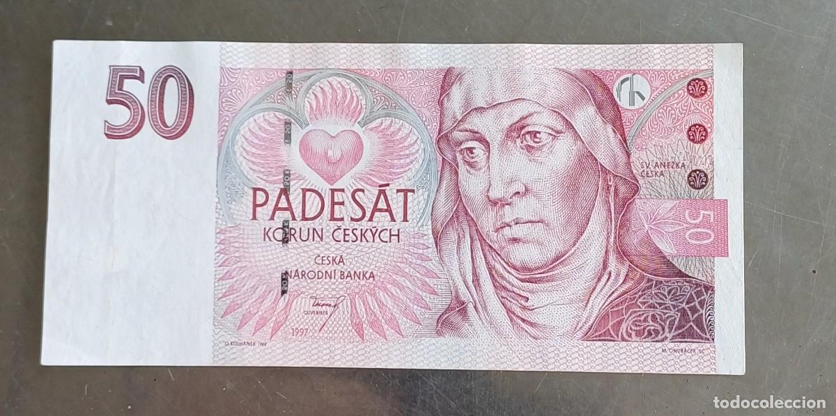 Billetes extranjeros: Rep&uacute;blica checa 50 coronas