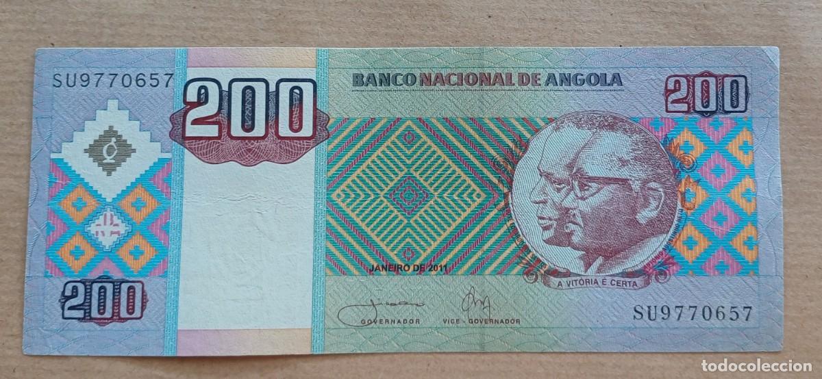 Billetes extranjeros: Angola 200 kwanzas 2011