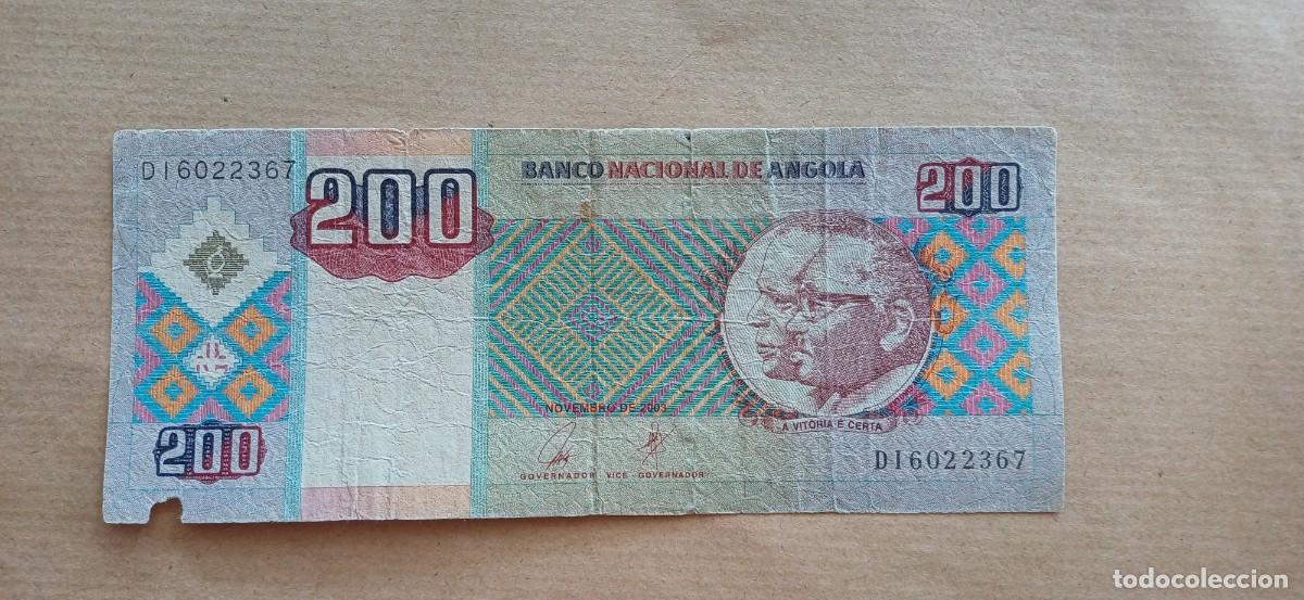 Billetes extranjeros: Angola 200 kwanzas 2003