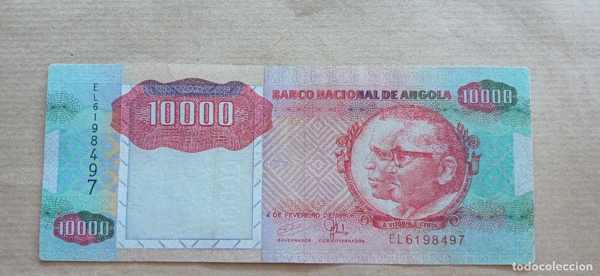 Billetes extranjeros: Angola 10000 kwanzas 1991