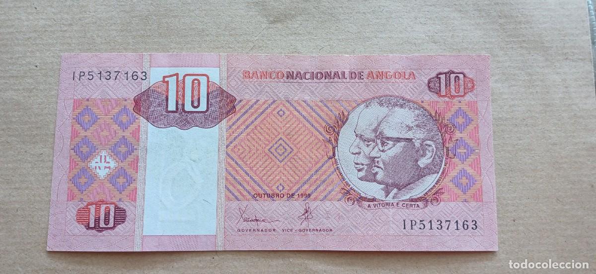 Billetes extranjeros: Angola 10 kwanzas 1999