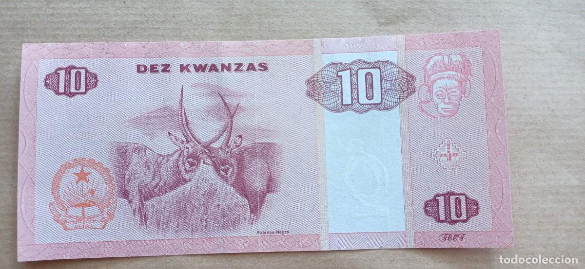 Billetes extranjeros: Angola 10 kwanzas 1999 - Foto 2