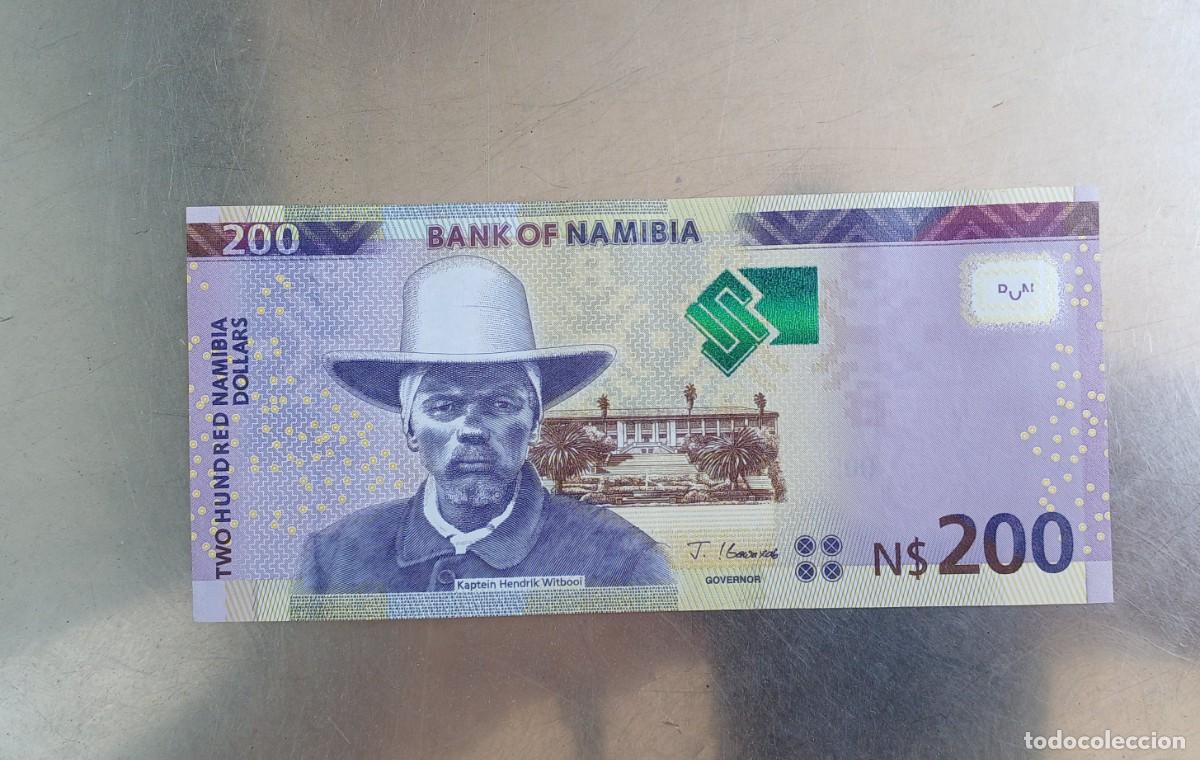 Billetes extranjeros: Billete Namibia 200 dolares 2022