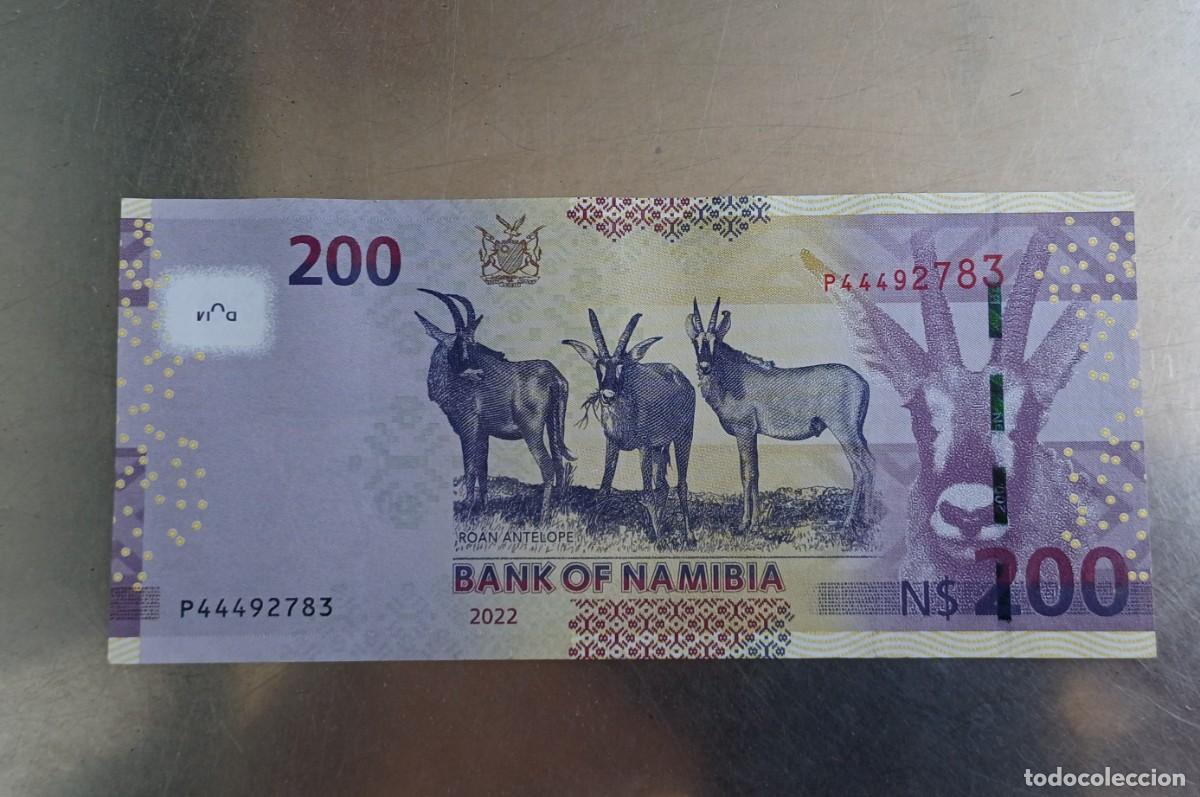 Billetes extranjeros: Billete Namibia 200 dolares 2022 - Foto 2