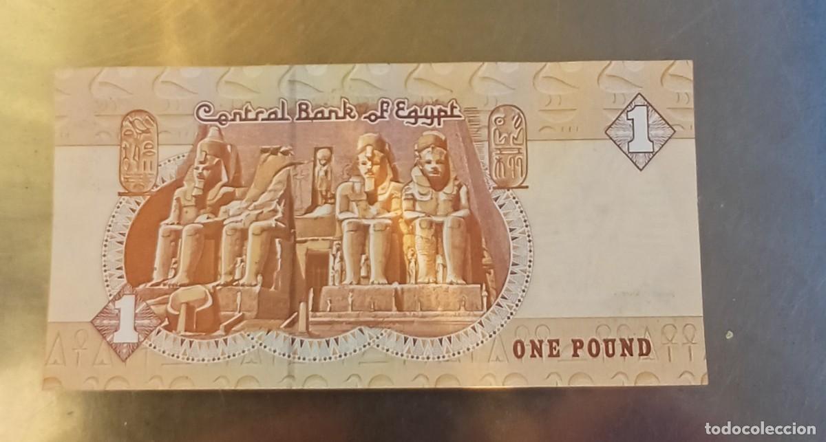 Billetes extranjeros: Billete Egipto 1 libra - Foto 2