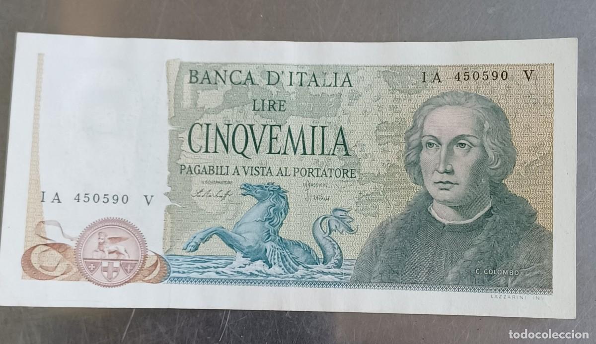 Billetes extranjeros: Italia 5000 liras billete