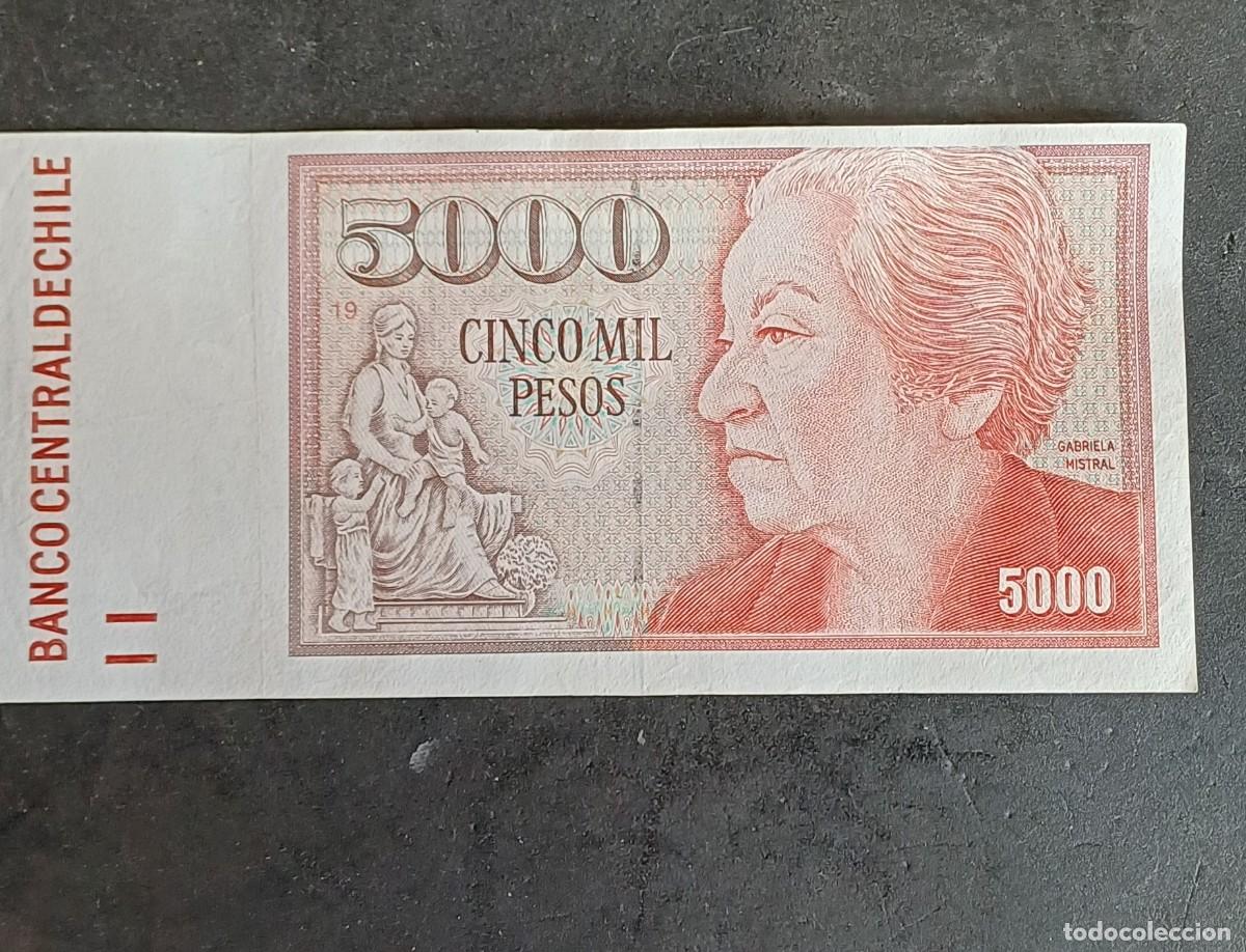Billetes extranjeros: Chile 5000 pesos 2006